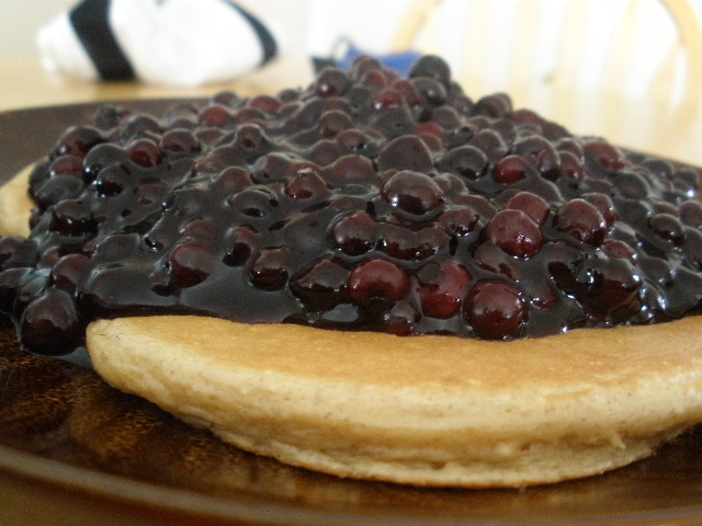 Blueberry protein pancakes